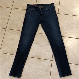 Red Engine mid rise cigarette jeans in dark blue denim size 32